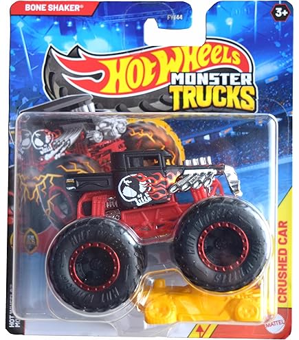Hot Wheels Monster Trucks 1:24 Bone Shaker : Amazon.in: Toys & Games
