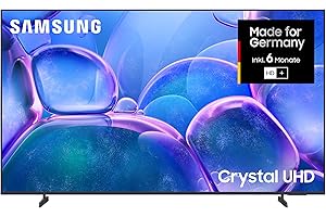Samsung Crystal UHD 4K U7099F 85 Zoll (214 cm) LED Fernseher, Crystal Prozessor 4K, MetalStream Design, SmartThings, Knox Security, Gaming Hub, AI Upscaling, Kostenlose Inhalte, Smart AI TV