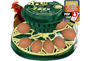 Dural's DX3® | Couveuse œuf automatique | Professionnel & Haute Précison | Certifiée CE | Contrôle de la Température & Humidité | Oeufs de Poule, Caille, Canard | Retournement Œuf automatique (DX3)