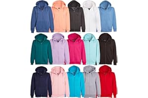 Imporio 11® Women Ladies Plain Oversized Hoodie Top With Zip Hoodies Sweatshirt Top Jumper Fleece Jacket Hoodies UK 8-24