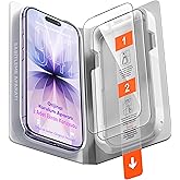 Minesk iPhone 17 i&ccedil;in【İNCE &Ccedil;ER&Ccedil;EVE】【SIFIR BALONCUK】【2 ADET】【ULTRA EASY SUPER GLASS】Temperli Cam Ekran Koruyucu Akıllı Hizalam
