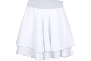 tanzmuster ® Ballettrock Mädchen - Elli - Gr. 92-170 - aus Chiffon zum Reinschlüpfen - Röckchen fürs Kinder Ballett