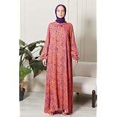 Fistan Tesett&uuml;r Mevlane &Ccedil;an Elbise Pamuklu Viskon Kumaş Anne Namaz Elbisesi Geniş Beden Aralığı