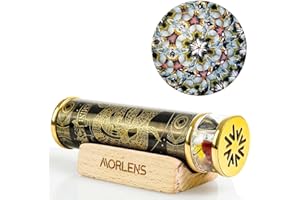 Morlenscope 12 Constellations Gemini Kaleidoscope for Adults,Handmade Stainless Steel Kaleidoskop,Agate Crystals and Healing Stones Collidescope,Wedding AnniversaryBirthday Gift for Man and Woman