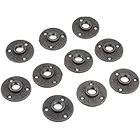 Justech 10 x 1/2" Zoll BSP Bohrungen Flansch Gewindeflansh Temperguss Bodenflansch Rohrflansch Eisenflansch…