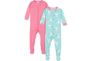 Gerber Pyjamas med fot för bebisar, 2-pack