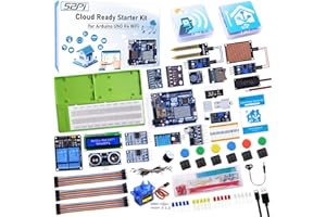 GeeekPi UNO R4 WiFi Ultimate Starter Kit, with Original UNO R4 WiFi, Smart IoT & Basic Sensor Projects with Tutorials, Compatible with Arduino IDE, Includes Various Sensors and Accessories