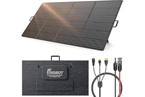 FOSSiBOT Pannello solare pieghevole da 420 W, pannello solare per F2400 F3600 portatile, modulo fotovoltaico, impianto solare per esterni, giardino, balcone, roulotte, campeggio