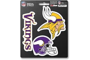 FANMATS NFL Minnesota Vikings Team Decal, 3-Pack