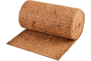 BATINO Coco Liner Roll 3m x 0.3m/120" x 12", Coco Hanging Basket Liner Coconut Fibre Matting for Patio Containers Wall Troughs