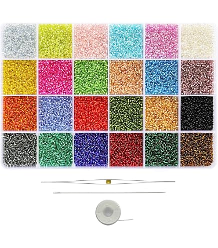 Produktbild von Rocailles Perlen Rot 860 Stück Glasperlen 3mm Mit Loch 0,9mm