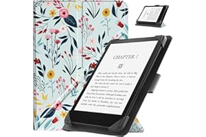 HGWALP Funda Universal para 6.8" 7" Paperwhite eReaders, Funda Folio Stand Soporte con Correa Compatible con 6.8 Pulgadas 7 Pulgadas Paperwhite Kindle/Kobo/Voyaga/Lenovo/Sony E-Readers-Spring