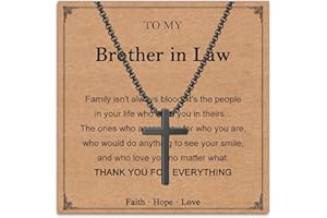 Twutqel Gifts for Son Grandson, Cross Necklace Gifts for Teen Boys Men, 16th 18th Birthday Christmas Presents for Son Grandson Brother Nephew Cousin Stocking Fillers