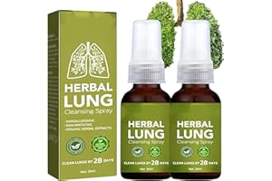 MAFHVV 30 ml Herbal Lung Cleanse Mist Powerful Lung Support Kräuterreinigungsnebel, Cleanse & Breathe, Kräuterpflegeessenz 2pc