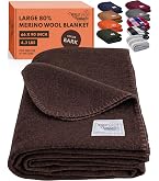 Woolly Mammoth Woolen Company Merino Wool Travel Blanket - 66 x 90
