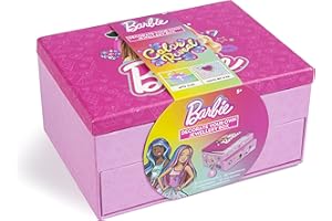 Barbie Colour Reveal Jewellery Box | DIY Storage Case for Girls | Decorate with Stickers, Gemstones & Scratch Art | Keepsake Box for Accessories & Toys