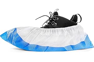 ASPRO 3 Packungen à 50 Stück (150 Stk.) Extra starke Überschuhe - Heavy Duty Schuhüberzüge - Einweg - Wasserdicht - Innen & Außen - Für Haus, Garten, Baustelle, Auto, Krankenhäuser, Labor etc.