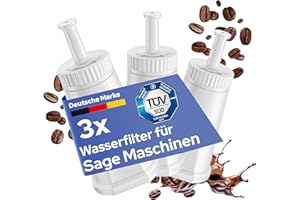 MILUX® 3 filtri dell'acqua di ricambio per Sage [certificazione TÜV] – per Sage Barista Pro/Touch/Express/Oracle/e molti altri – Sostituire SES008 / SES810 / SES875 / SES880 / SES920 / SES980 / SES990
