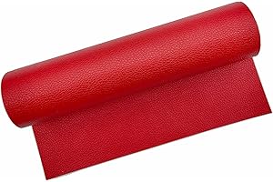 Surriba Ruban Adhésif Simili Cuir Pour Réparation, Bricolage et Griffure de Voiture - 20 * 120cm Rouge Brillant