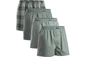 DANISH ENDURANCE Calzoncillos Hombre Boxer de Tela, 100% Algodon Organico Premium, Pack de 4 y 6 - Ropa Hombre, Ropa Interior