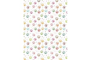 ARKRAFT 3 feuilles de papier cadeau 90 x 65 cm dessinant des empreintes de chiot (18-8681)