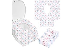 Yoassi 25PCS Disposable Toilet Seat Covers for Children Adults Extra-Large Portable Travel Toilet Seat Cover Waterproof Antibacterial