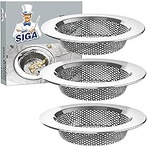 Lot De 2 Filtres Pour évier De Cuisine En Acier Inoxydable 304 - Ø 10 Cm - Anti-odeurs Et Anti-bouchons - Poignée Ergonomique