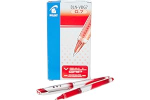 Pilot - V-Ball Grip 07 - Bolígrafo Roller tinta líquida punto medio - Rojo - (Caja 12 unidades)