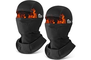 HEGCOIIE 2 Stück Winter Sturmhaube für Herren und Damen,Winddicht Thermo Balaclava Gesichtsmaske Skimaske für Outdoor Sports Radfahren, Skifahren, Motorrad, Fahrrad