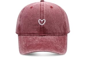 MAZELIKEHOOD Baseball Cap Adjustable Unisex Breathable Sport Heart Sun Hat for Women Men