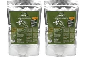 ZEROCAL - DALIA ZeroCal - 1:1 (Stevia - Eritritolo) granulato | 2 x 1kg | Zero calorie | Potere Dolcificante Uguale Allo Zucchero Tradizionale Sostituto dello zucchero I Dolcificante per Cucinare I Per Tutte le Diete