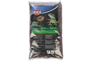 TRIXIE Ecorce de pin Substrat pour terrarium idéal pour les serpents et les reptiles tropicaux - 10 litres - antibactérien - dépoussiéré et hautement chauffé - réservoir d'humidité - sans additifs chimiques - 76141