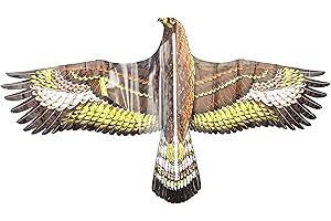 GÜNTHER FLUGSPIELE 1146 - Aquilone per bambini con motivo dell'aquila d'oro, aquilone a linea singola in robusto foil di PE, per bambini a partire da 4 anni, dimensioni circa 122 x 68 cm