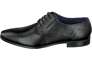 bugatti Herren Anzugschuhe Klassischer Business Lederschuhe Derby mit Logo