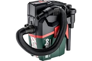 metabo Akkusauger TV00 bezprzewodowy odkurzacz AS 18 PC Compact (602029850) 18 V z ręcznym czyszczeniem filtr HEPA w kartonowym pudełku, zielony
