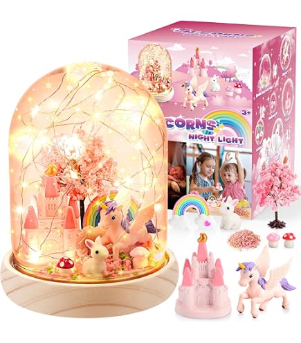 Kit Créatif Licorne Avec Lumière LED - DIY Pour Filles 6-12 Ans - Décoration Murale à Fabriquer