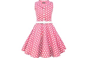 BlackButterfly Niñas 'Holly' Vestido de Lunares Vintage Años 50