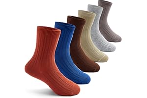 AISYEE Chaussette enfant sans couture chaussettes enfant coton chaussettes garcon pour toute la saison lot de 6 paires
