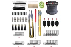 ‎DINGBEAR Dingbear 19 Arten von Angelzubehör Fishing Gear Set einschließlich Top Wasserfischen schwimmt Worms Jigs Tackle Box und weitere Fanggeräte Zubehör - für Salzwasser Süßwasser……