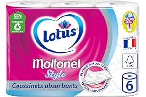 Papier toilette LOTUS Moltonel Style x6 rouleaux