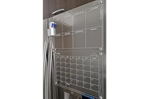 MATE HOME® Set Calendario Magnético para Nevera y Planificador Semanal Magnético Nevera - Planificador Menú Semanal, Lista de la Compra, Planificador familiar con borrador y rotuladores (25x30cm ESPB)