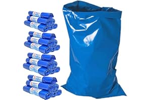 HOMESmith Large Heavy Duty Rubble Blue Sacks Builders and DIY Choice Rubble Bags - Pack of 100 (HS-135)