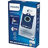 Philips FC8021/03 S-Bag Vacuum Cleaner Bags, White, 4 Pieces