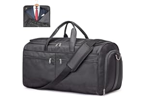 S-ZONE Borsa da viaggio convertibile da 50 litri, borsa da viaggio per uomo e donna, borsa da viaggio 2 in 1 da appendere