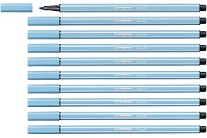 Wysokiej jakości flamaster - STABILO Pen 68 pudełko 10 szt. kolor jasnoniebieski