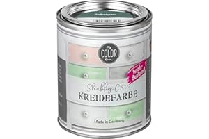 My COLOR Room Shabby Chic Kreidefarbe 750 ml - Salbeigrün - Küchenmöbellack und Möbelfarbe ohne Schleifen. Wasserbasiertes Chalk Paint, für Holz & mehr mit hoher Deckkraft u. schnell trocknend