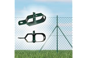 Italfence - Tensores de alambre en acero plastificado para cercados, robustos y anticorrosión [10 piezas]