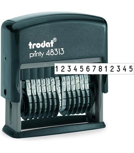 WEDO Numéroteur Folioteur 6 Chiffres - Hauteur Caractères 5,5 Mm, Métal Chromé, Molettes En Métal