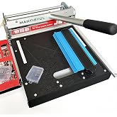 13" Professional Rigid Core Vinyl Floor Cutter with Notch Tools, Cuts LVP, WPC, LVT, SPC, VCT, PVC for Complex Jobs.Chip-free