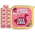 Edgard Cooper Puppy Grain-Free Wet Dog Food, (Duck & Chicken 11 x 150g), Natural Dogs Food in Cup with Fresh Meat & Amino Acids, Gluten-Free, High Protein